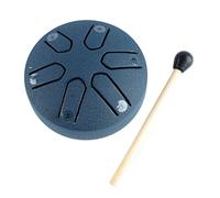 Tambor de Espíritu Vacío, Tambor Manual de 6 Notas, Sonido Claro Distintivo y Compacto para Tocar Percusión (Azul marino)