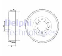 Tambor de freno BF537 DELPHI para TOYOTA HILUX VII Pick-up HILUX VIII Pick-up