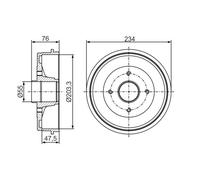 Tambor de freno BOSCH 0 986 477 290