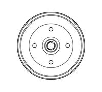 Tambor de freno DB4143 TRW para VW KAEFER KAEFER Descapotable 1500,1600