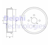 Tambor de freno DELPHI BF552