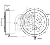 FEBI BILSTEIN 178512 Tambor de freno