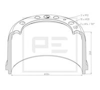 Tambor de freno PETERS 146.069-00A