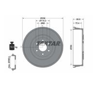 Tambor de freno TEXTAR 94046500