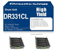Tambor de Imagen DR331 ompatible, Unidad de Tambor de Alto Rendimiento para Brother HL-L8250CDN HL-L8350CDW HL-L8350CDWT HL-L9200CDWT HL-L9300CDWT MFC-L8600CDW,2PC-DR321CL