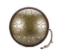 Tambor De La Lengua De Acero 14 Pulgadas 15 Instrumentos De Percusión De Tono, Kit De Tambor De Acero Con Palillos/Cunas De Dedo/Puntaje De Música, Un Regalo Para Principiantes Y Amantes Del Yoga