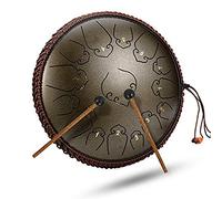 Tambor De La Lengua De Acero 14 Pulgadas 15 Nota Instrumento De Percusión Instrumento De Percusión Terapia Espiritual Con Bolsa De Viaje Para Adultos Y Regalo De Mazo Para Niños (Color : A)