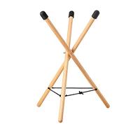 Tambor de la lengua de acero portátil y soporte de la mano, soporte de tambor de construcción de trípode de madera maciza, ideal for instrumentos de percusión de 10 a 22 pulgadas