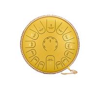 Tambor de lengua de, 14 pulgadas, 15 tonos, tambor de mano, instrumento de percusión, Yoga, meditación, principiante, regalo for amantes de la música (Color : Black)