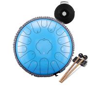 Tambor de Lengua de Acero 13 Pulgadas 15Notas C Chiave,Instrumento de Percusión Tambor de Mano para Niño con Mazos y Bolsa de Transporte,B