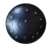 Tambor de Lengua de Acero 13 Tonos, Tongue Drum nstrumentos 12 Pulgadas con Mazos de Tambor/Bolsa de Transporte para Camping, Yoga, Meditación, Terapia De Músic (Color : B)