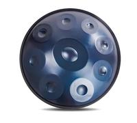 Tambor De Lengua De Acero 432 Hz/440 Hz, Percusión Tambor Handpan for Sanación Sonora Y Meditación Personal, 22 Pulgadas, 9/10/12 Notas Hand Drum Steel Drum Percusión(BLUE-9 NOTES,440Hz)