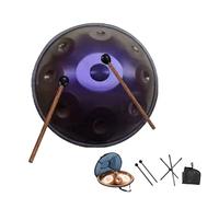 Tambor De Lengua De Acero - 432 Hz/440 Hz Tambor De Mano, Hand Drum Steel Drum Percusión De 22 Pulgadas Con Funda Portátil, Para Meditación, Yoga, Sanación Sonora(E,440HZ/10Note)
