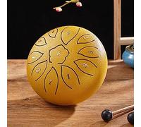 Tambor De Lengua De Acero 6 Pulgadas 11 Notas Tambor Handpan con Tecla C Instrumento De Percusión De Calidad De Sonido Puro con Bolsa De Almacenamiento Etiqueta Fonética Mazos De Tambor Y De
