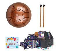 Tambor de lengua de acero, 8 notas, 5.5 pulgadas, teclas C, instrumento de percusión de tambor con palo, libro de música para educación musical