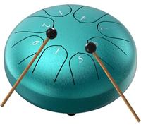 Tambor de lengua de acero, 8 notas, 6 pulgadas, tanque de chakras, percusión de acero, instrumentos curativos musicales, educación musical prenatal, entretenimiento, meditación, yoga, zen, regalos