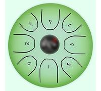 Tambor de lengua de acero 8 notas de 5,5 pulgadas, tambor de lengua profesional for niños, instrumento de percusión Handpan C Key con bolsa, libro de música, mazos, regalo for meditación, entretenimie