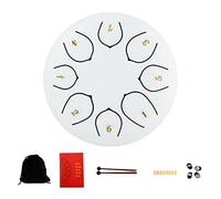 Tambor de lengua de acero, 8 tonos, tambor de lluvia para exteriores, tambor de lengua de 6 pulgadas, batería de chakra, tambor de chakra, tambor de lengua mini de acero para meditación yoga (B)