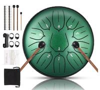 Tambor de lengua de acero de 11 notas de 15,2 cm con llave en D, instrumento de percusión para meditación, entretenimiento, educación musical, concierto, curación, yoga