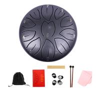 Tambor de lengua de acero de 11 notas, instrumento de percusión, etéreo, claro y nítido, para meditaciones, instrumento de percusión etérea, con baqueta para meditaciones