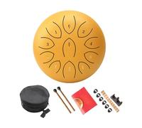 Tambor de lengua de acero de 11 notas, tambor pequeño, portátil, tambor de percusión, instrumento para meditaciones duraderas