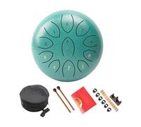 Tambor de lengua de acero de 11 notas, tambor pequeño, portátil, tambor de percusión, instrumento para meditaciones duraderas