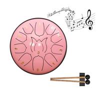Tambor de lengua de acero de 11 tonos de 6 pulgadas, tambor de lluvia para exteriores, tambores de mano con educación, yoga, música, bolsa de almacenamiento N9r8 para meditación
