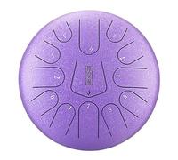 Tambor De Lengua De Acero De 12,5 Pulgadas, 13 Notas C Clave Handpan, Juegos De Instrumentos Con Bolsa De Viaje Acolchada, Libro, Mazos, Para Té De Terapia Musical De Meditación (Color : Purple)