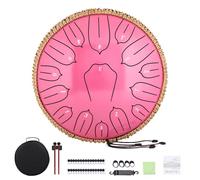 Tambor de lengua de acero de 12 pulgadas, 15 notas: juego de tambores de mano con mazos de libros de música, bolsa de transporte, instrumento de mano para adultos, educación musical, meditación, yoga,