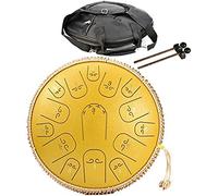 Tambor De Lengua De Acero De 14 Pulgadas, 15 Notas, Tambor Colgante, Instrumento De Percusión, Con Bolsa De Transporte Para Tambor, 2 Baquetas, Otros Accesorios, Para Concierto, Curación Men