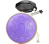Tambor De Lengua De Acero De 14 Pulgadas, 15 Notas, Tambor Colgante, Instrumento De Percusión, Con Bolsa De Transporte Para Tambor, 2 Baquetas, Otros Accesorios, Para Concierto, Curación Men