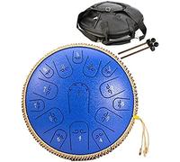 Tambor De Lengua De Acero De 14 Pulgadas, 15 Notas, Tambor Colgante, Instrumento De Percusión, Con Bolsa De Transporte Para Tambor, 2 Baquetas, Otros Accesorios, Para Concierto, Curación Men