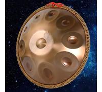 Tambor De Lengua De Acero De 432 Hz/440 Hz, 10/9/12 Notas Percusión De Tambor Handpan, Instrumentos De Percusión De Mano De 22 Pulgadas Para Adultos, Con Bolsa De Handpan(432hz-D minor,9 Notes)