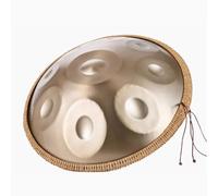 Tambor De Lengua De Acero De 432 Hz/440 Hz, 22 Pulgadas Handpan Drum En Re Menor, 9/10/12 Notas Percusión De Tambor Golden Handpan, Para Educación Musical Y Reuniones Familiares(A-440Hz,12Notes)