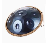 Tambor De Lengua De Acero De 432 Hz/440 Hz, 22 Pulgadas Handpan Drum En Re Menor, 9/10/12 Notas Percusión De Tambor Golden Handpan, Para Educación Musical Y Reuniones Familiares(C-432Hz,10Notes)