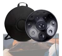 Tambor De Lengua De Acero De 432 Hz/440 Hz, Percusión De Tambor Handpan De 9/10/12 Notas Con Trípode De Tambors, Mazos Y Bolsa De Transporte, Tambores De Mano De 22 Pulgadas(D,10 notes(432Hz))