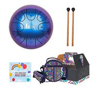 Tambor de lengua de acero de 5.5 pulgadas, 8 tonos C, tambor de mano con baquetas, bolsa de percusión, para yoga, tambores de mano para adultos, principiantes, tambor de lengua de acero, 8 notas de