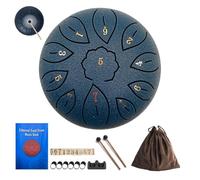 Tambor De Lengua De Acero De 6 Pulgadas, 11 Notas, Tono G, Instrumentos Musicales, Percusión De Tambor, Timbre De Lluvia Impermeable Con Bolsa Suave, Libro De Música, 2 Mazos(Blue1)