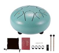 Tambor de lengua de acero de 6 pulgadas, 8 notas, tambor de meditación con libro de música, mazos de tambor, púas de dedo y bolsa de transporte, tambor de meditación para educación musical, curación