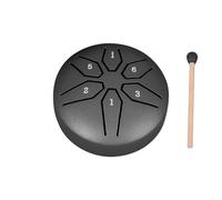 Tambor de lengua de acero de 7,6 cm con 6 notas para reducir el estrés, mejorar el yoga y aprender simplemente, adecuado para cada grupo de edad, tambor pequeño