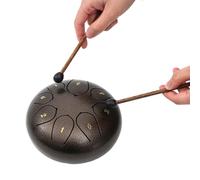 Tambor de lengua de acero de 8 notas para adultos, sartén de mano para | Tambores de lengua de acero para meditaciones, conciertos, yoga, juguete musical con baqueta para adultos principiantes