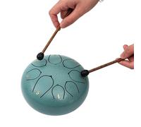 Tambor de lengua de acero de 8 notas, tambor de mano de acero al carbono, sonido claro y nítido, batería etérea, instrumento de percusión etérea, instrumento de percusión con baqueta para meditaciones