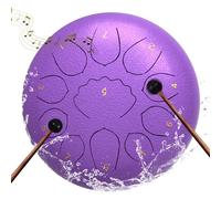 Tambor de lengua de acero de 8 pulgadas, 11 notas, un gran tambor de mano, portátil, para lluvia, instrumento de percusión al aire última intervensión, con mazos, púas de dedos, bolsa de transporte