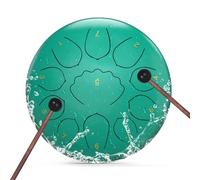 Tambor de lengua de acero de 8 pulgadas, 11 notas, un tambor de mano principal, tambor de lluvia portátil, instrumento de percusión al aire libre con mazos, púas de dedos, bolsa de transporte, libro