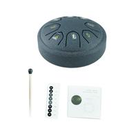 Tambor de lengua de acero de 8 tonos, 4, 5 pulgadas, baquetas, pandereta musical con baquetas, accesorios para instrumentos, Handpan