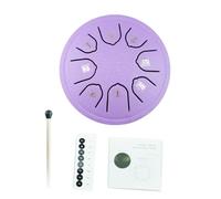Tambor de lengua de acero de 8 tonos, 4, 5 pulgadas, baquetas, pandereta musical con baquetas, accesorios para instrumentos, Handpan