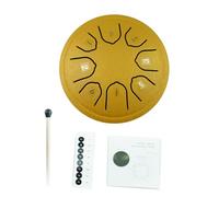 Tambor de lengua de acero de 8 tonos, 4, 5 pulgadas, baquetas, pandereta musical con baquetas, accesorios para instrumentos, Handpan