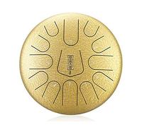 Tambor de lengua de acero en pulgadas, instrumento de percusión, sonido de meditación y yoga con bolsa de transporte, mazos de tambor, baquetas, libro de tutoriales, púas de dedo