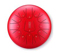 Tambor de lengua de acero en pulgadas, instrumento de percusión, sonido de meditación y yoga con bolsa de transporte, mazos de tambor, baquetas, libro de tutoriales, púas de dedo