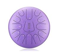 Tambor de lengua de acero en pulgadas, instrumento de percusión, sonido de meditación y yoga con bolsa de transporte, mazos de tambor, baquetas, libro de tutoriales, púas de dedo
